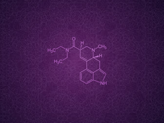 线条图形背景化学分子式紫色背景图片