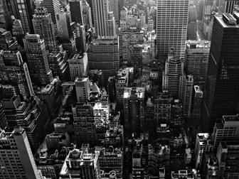 现代城市俯视图置灰单色高清背景