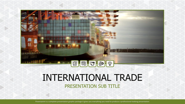 国际贸易物流情况数据工作汇报ppt模板