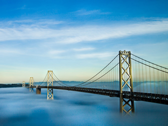 跨海大桥背景图片