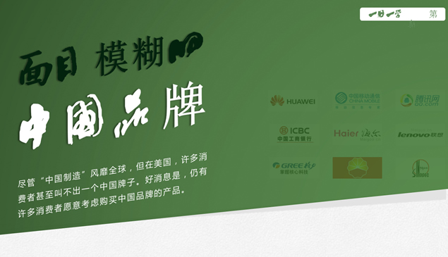 中国品牌在全球的熟知度调查分析报告ppt模板，插图，来源：资源仓库www.zycang.com