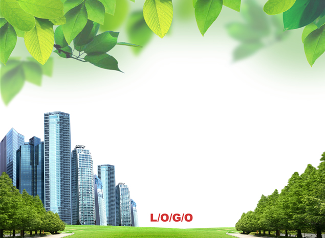现代城市环境绿化主题ppt模板，插图，来源：资源仓库www.zycang.com
