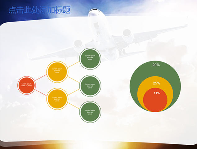 附精彩动态图表的航空物流ppt模板，插图2，来源：资源仓库www.zycang.com