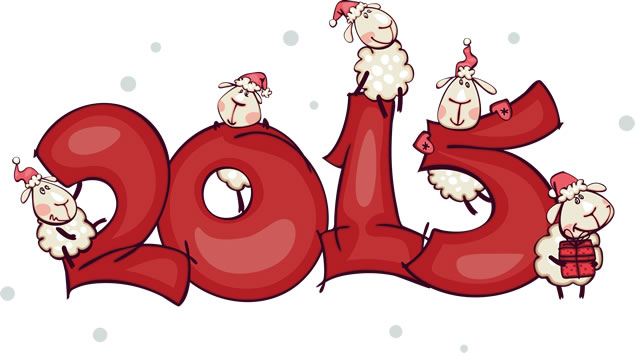 2015羊年创意艺术字体png素材 18张，插图，来源：资源仓库www.zycang.com