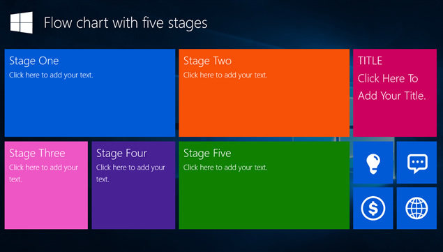 最新Windows 10风格活力瓷片简约精美ppt模板，插图1，来源：资源仓库www.zycang.com
