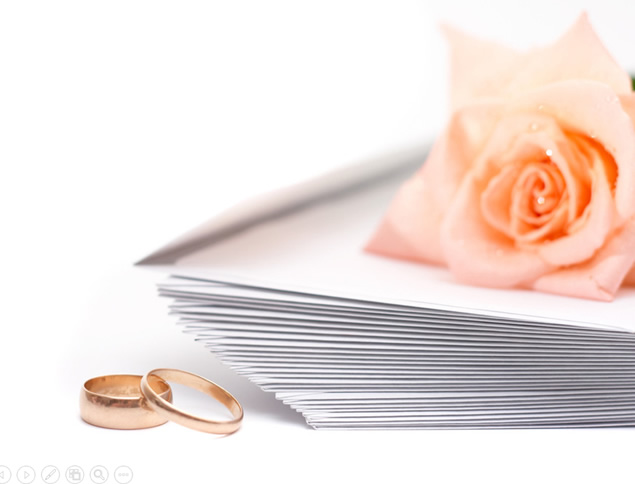 玫瑰 戒指 请柬 婚庆素材婚礼ppt模板，插图1，来源：资源仓库www.zycang.com