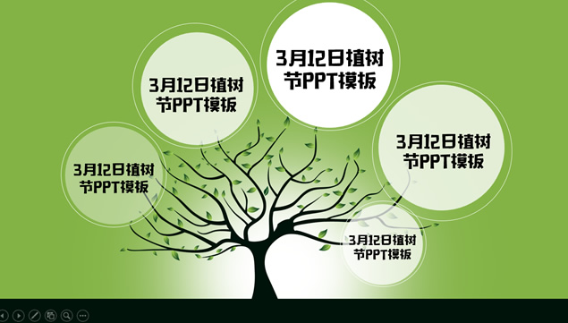 倡导植树 关爱环境——植树节ppt模板，插图1，来源：资源仓库www.zycang.com