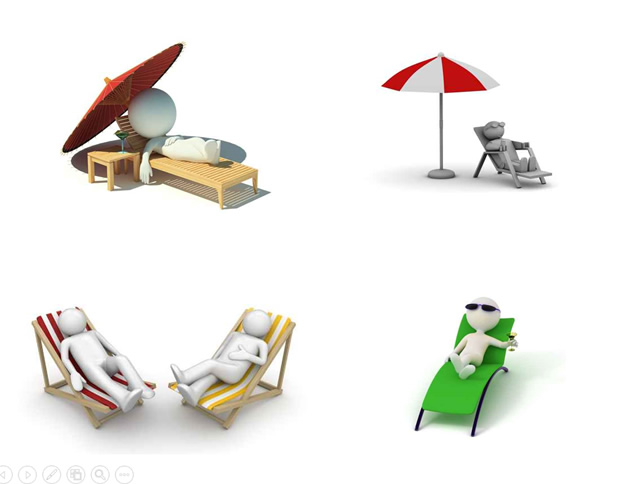 沙发系列3D小人PPT素材，插图13，来源：资源仓库www.zycang.com
