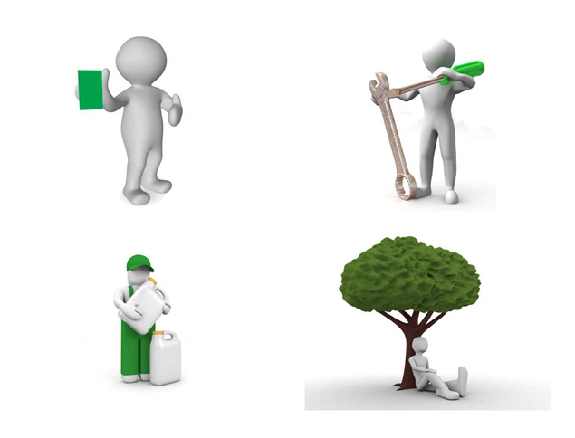 绿色环保系列3D小人图片，插图16，来源：资源仓库www.zycang.com