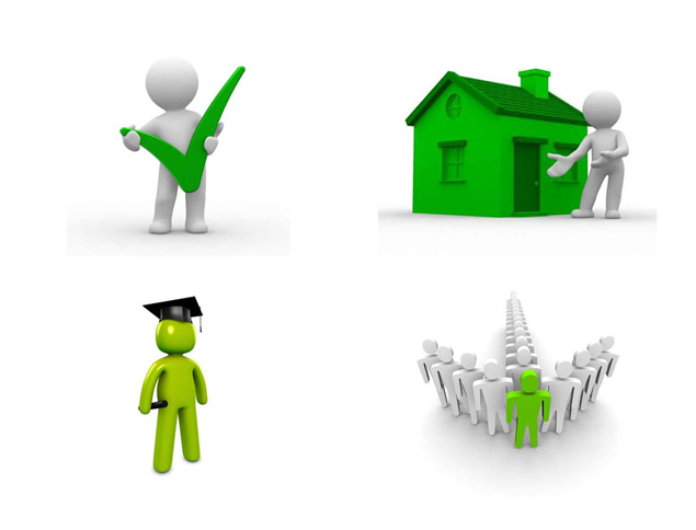 绿色环保系列3D小人图片，插图3，来源：资源仓库www.zycang.com