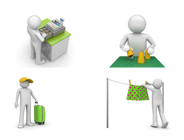 绿色环保系列3D小人图片，插图12，来源：资源仓库www.zycang.com