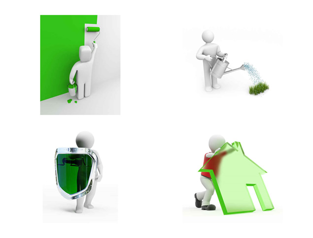 绿色环保系列3D小人图片，插图8，来源：资源仓库www.zycang.com