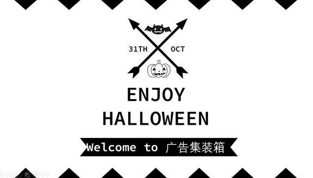 HAPPY HALLOWEEN 黑白配色万圣节ppt模板，插图15，来源：资源仓库www.zycang.com