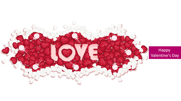 对话气泡创意情书Happy Valentine's Day情人节ppt模板