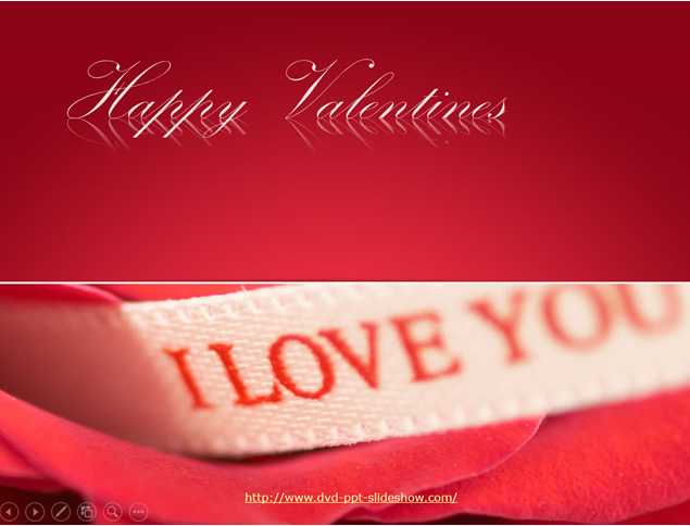 爱心 玫瑰 LOVE YOU 5张情人节背景图片ppt模板，插图1，来源：资源仓库www.zycang.com