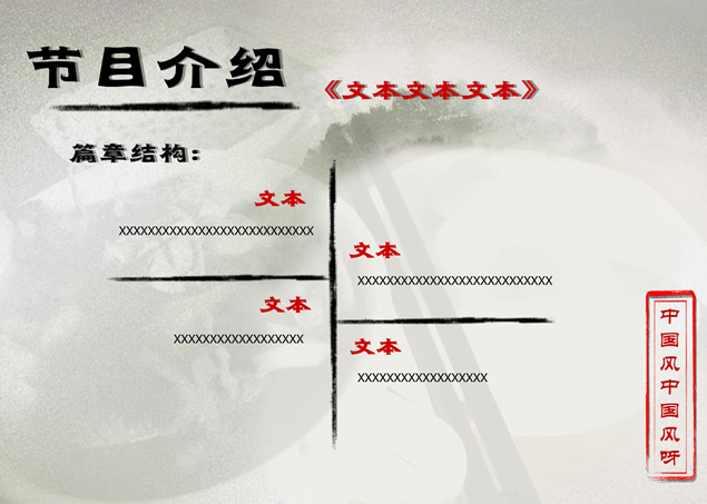 水墨中国风餐饮行业项目策划方案ppt模板，插图6，来源：资源仓库www.zycang.com