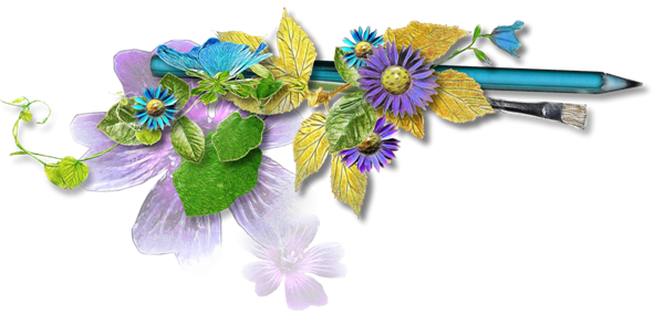 植物藤蔓花朵分割线免抠图（60张），插图，来源：资源仓库www.zycang.com