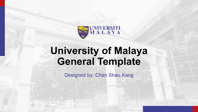 马来亚大学论文答辩通用ppt模板