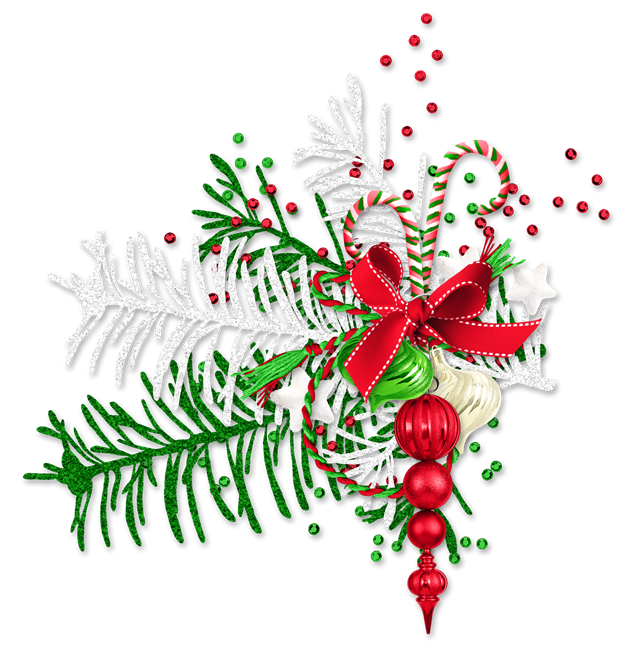 圣诞节花朵花环高清免抠图（9张），插图1，来源：资源仓库www.zycang.com