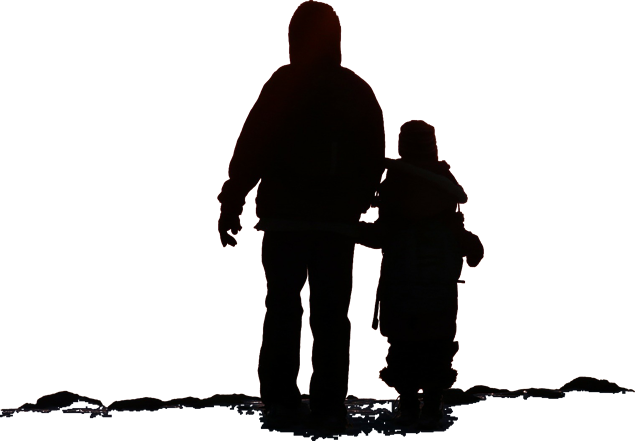 儿子和父亲及家庭人物剪影父亲节免抠图打包下载（6张），插图1，来源：资源仓库www.zycang.com