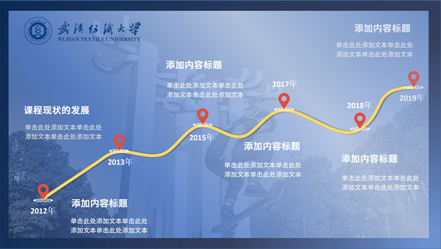 简约学术型武汉纺织大学毕业答辩ppt模板，插图6，来源：资源仓库www.zycang.com