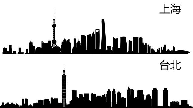 国内国际重点城市剪影素材集合，插图2，来源：资源仓库www.zycang.com