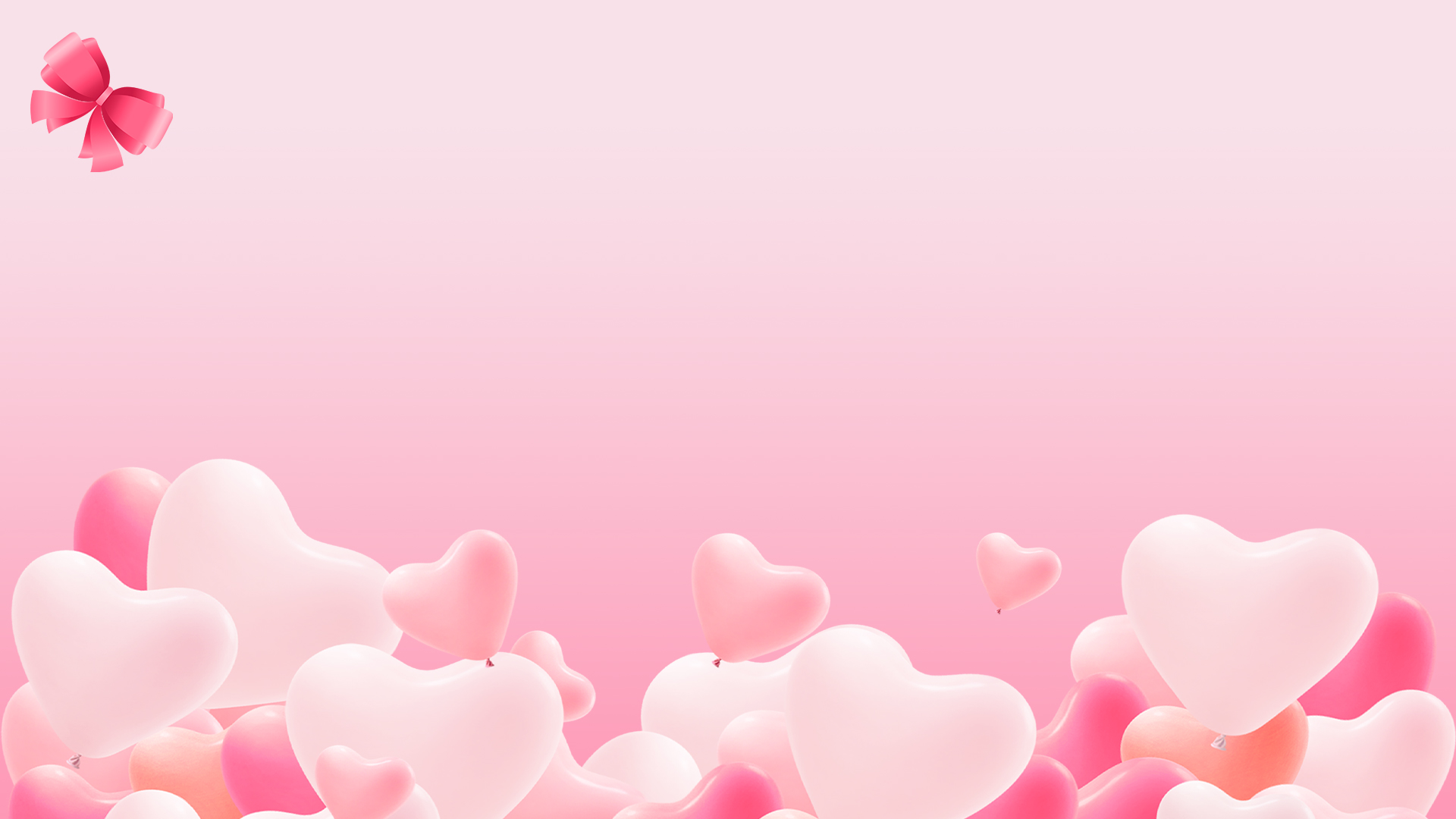 浪漫情人节象征着爱情的粉色爱心壁纸图片大全 - 壁纸 - 亿图全景图库