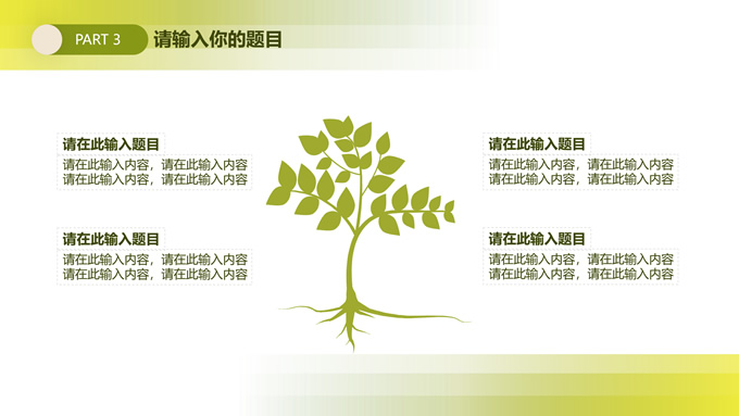 绿色小清新毕业论文答辩ppt模板，插图13，来源：资源仓库www.zycang.com