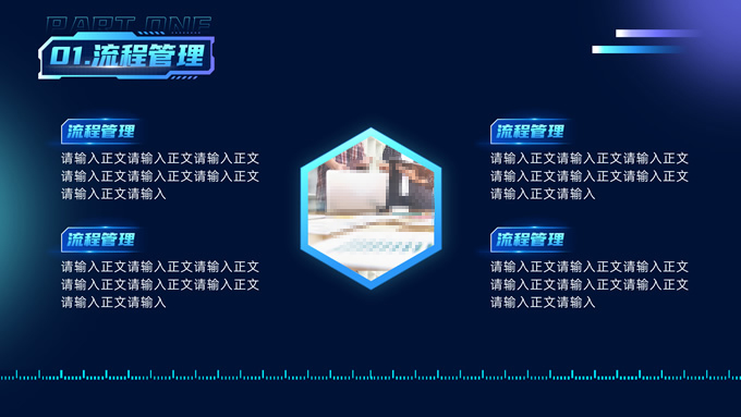 蓝紫渐变科技风企业培训ppt模板，插图3，来源：资源仓库www.zycang.com